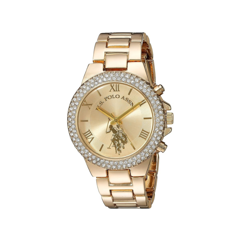 U.S. Polo Assn. Women's Gold-Tone Analog Quartz Watch