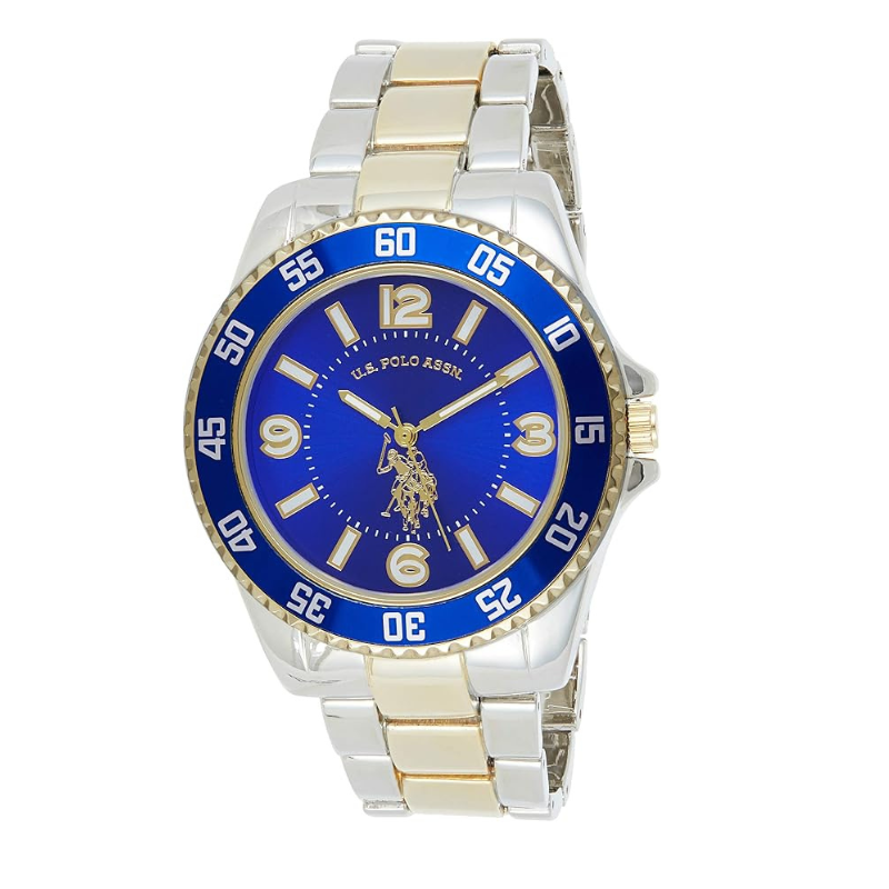 U.S. Polo Assn. Men's Two-Tone Royal Blue Quartz Watch
