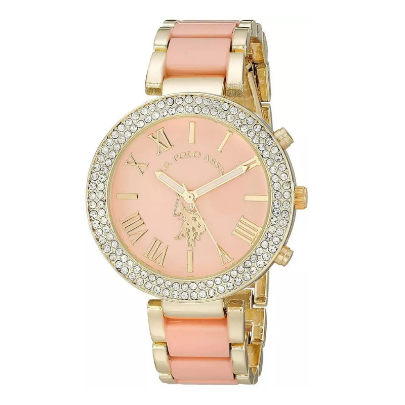 U.S. Polo Assn. Champagne Blush Quartz Watch