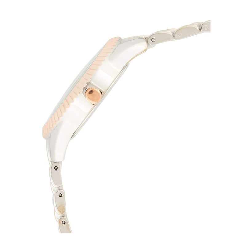 U.S. Polo Assn. Women's Silver & Rose Gold-Tone Bracelet Watch