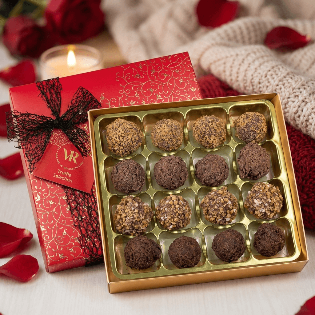 Van Roy Signature Truffle Selection – A Romantic Chocolate Gift Box (150g)