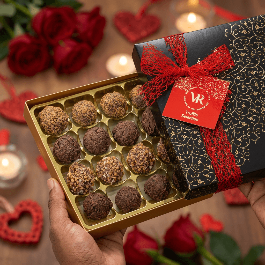 Van Roy Signature Truffle Selection – A Romantic Chocolate Gift Box (150g)