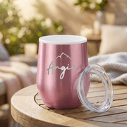 Serendipio Vogue Stainless Steel Insulated Tumbler – 12oz (350ml) | Double-Wall Travel Coffee Cup with Lid