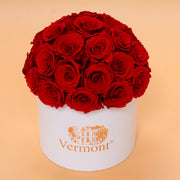 Red ForeverRoses™ in Round White Box