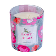 10 Oz Floral Prints Glass Candles