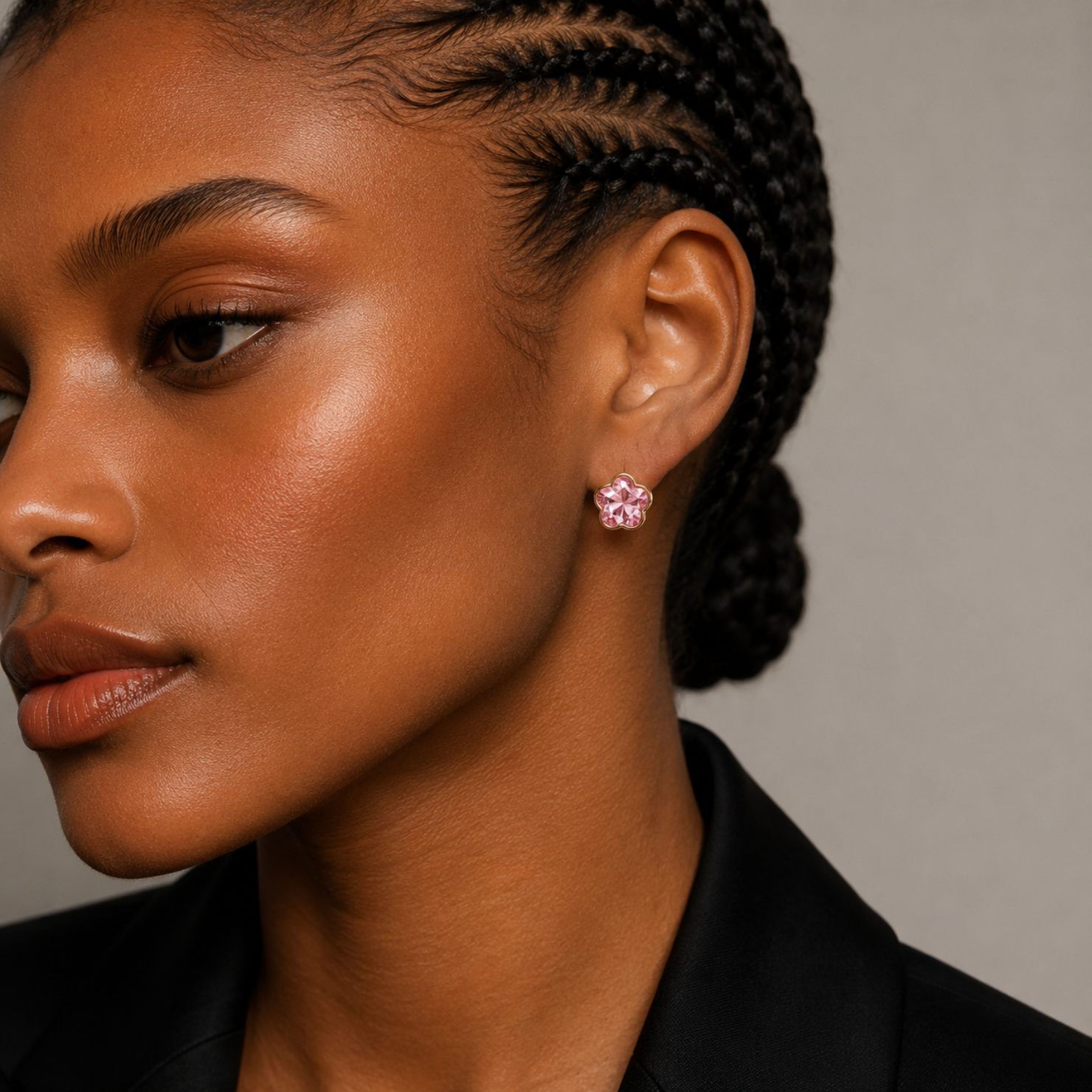 Bow Swarovski Stud Earrings – Gold Plated