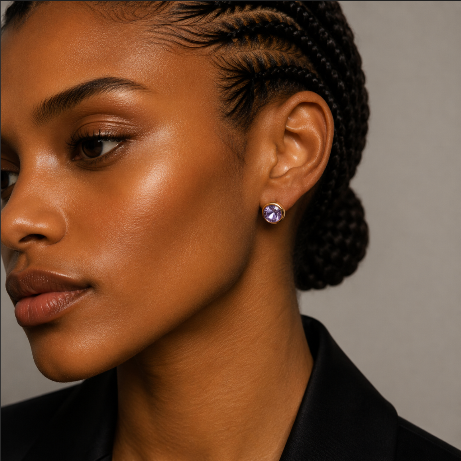Bow Swarovski Stud Earrings – Gold Plated