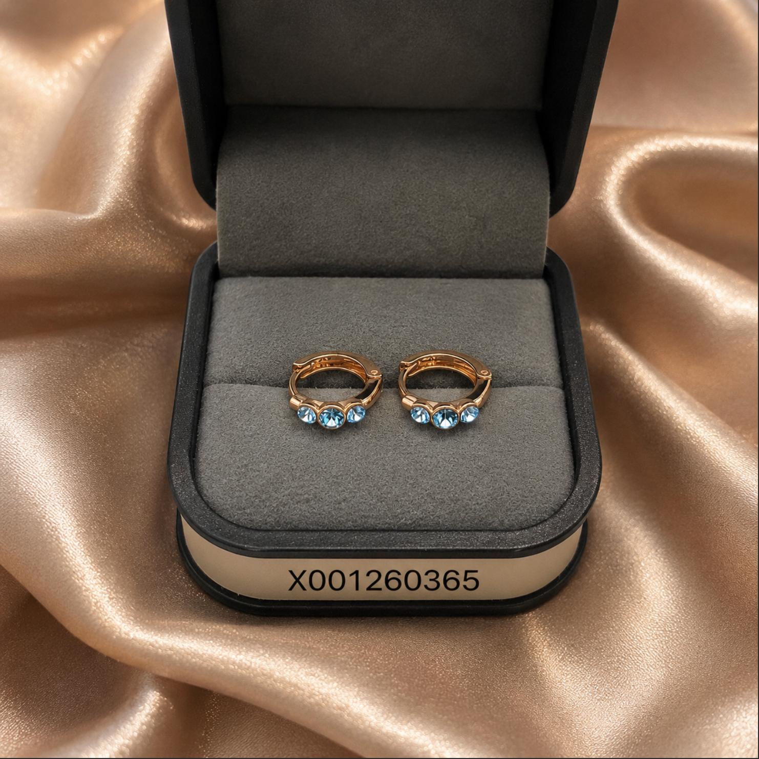 Swarovski Mini Hoop Earrings – Gold Plated