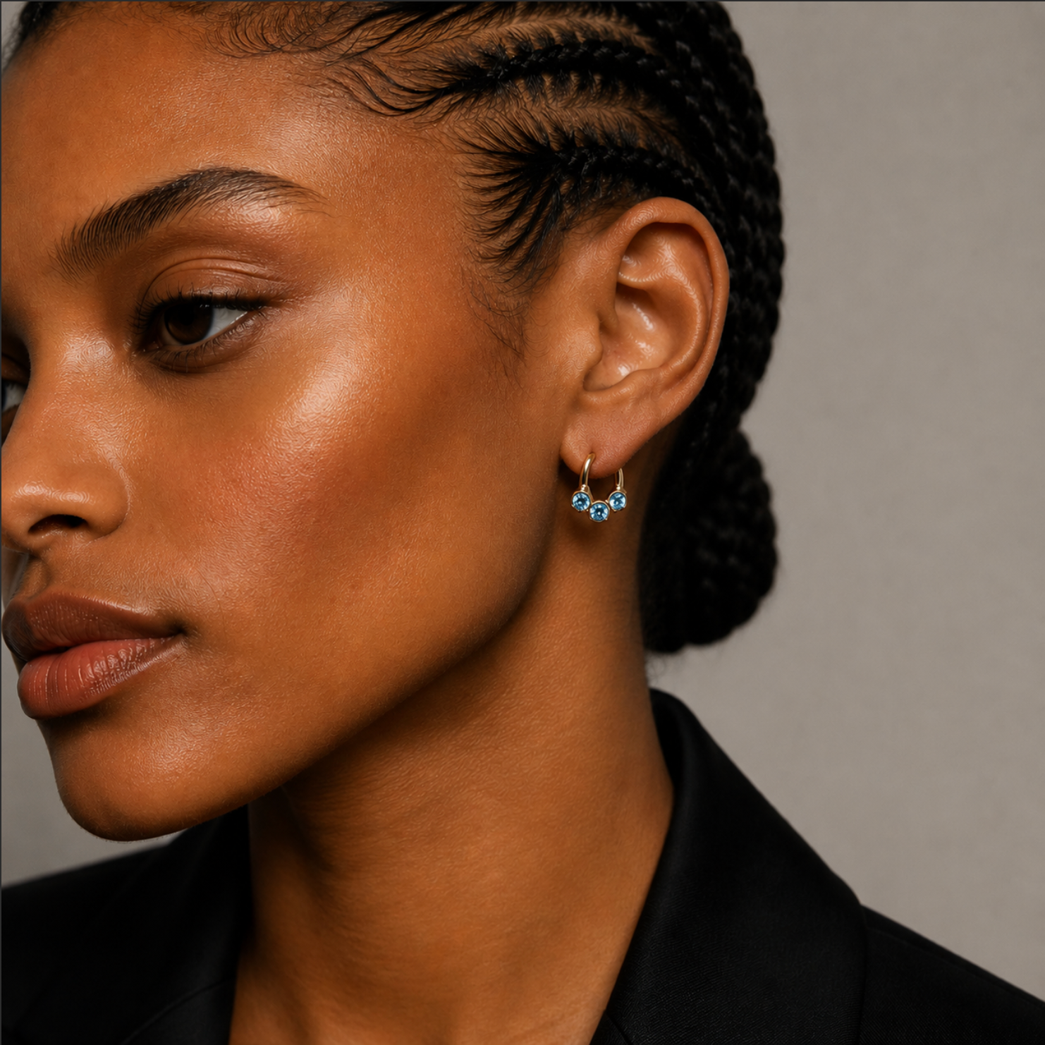 Swarovski Mini Hoop Earrings – Gold Plated