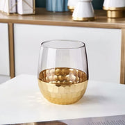 Gold Honeycomb  Whisky Glass -Set of 4