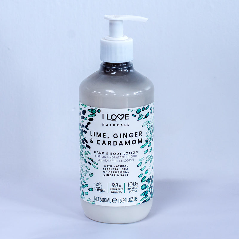 I LOVE Hand & Body Lotion Lime, Ginger & Cardamom