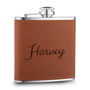 Personalised Leather Hip Flask – 180ml