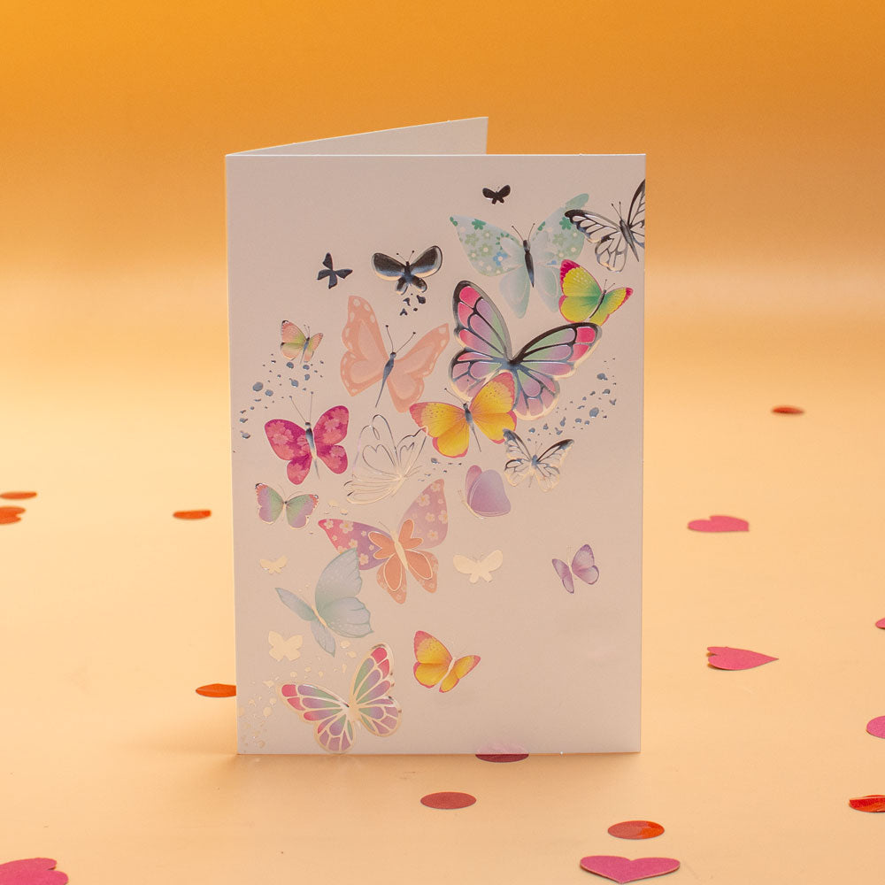 Fluttering Wishes Card