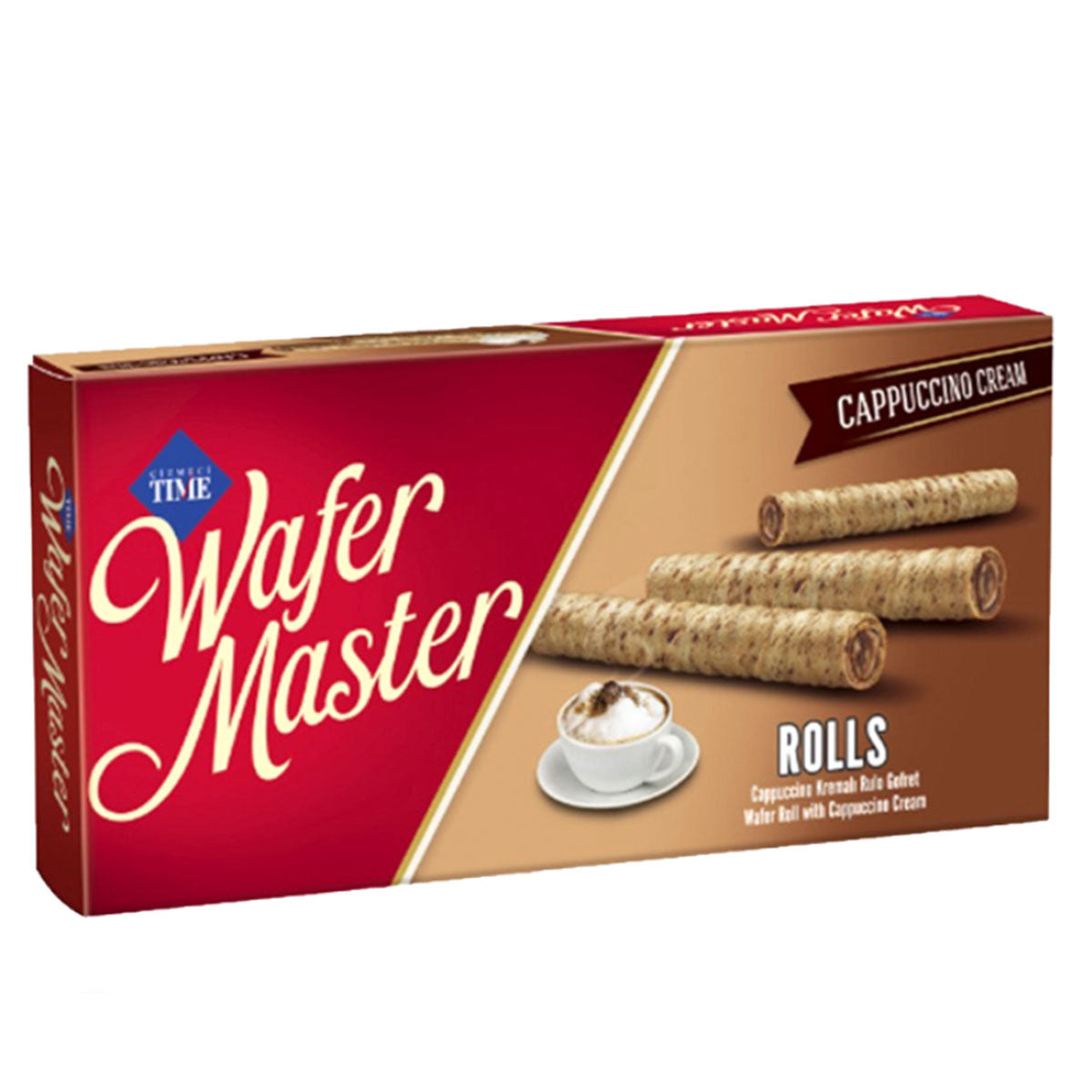 Wafer Master Cappuccino Cream Rolls 65g
