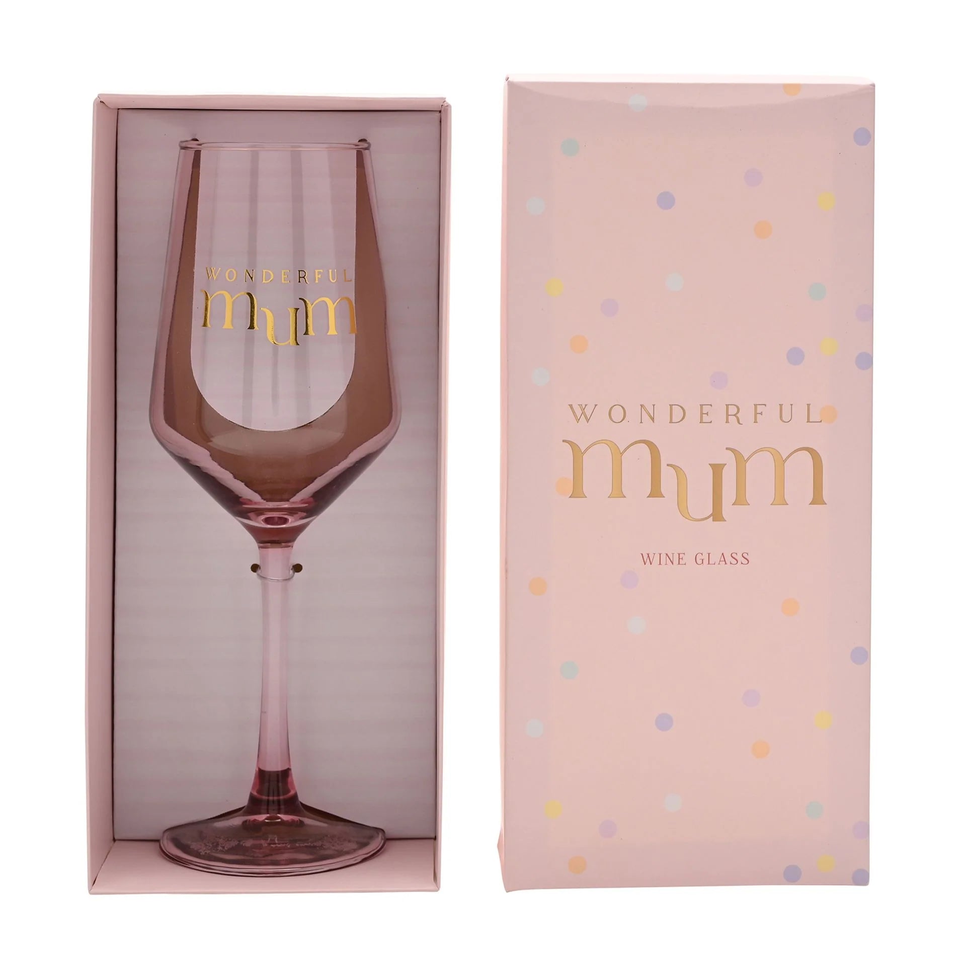 Confetti Wine Glass – Mum