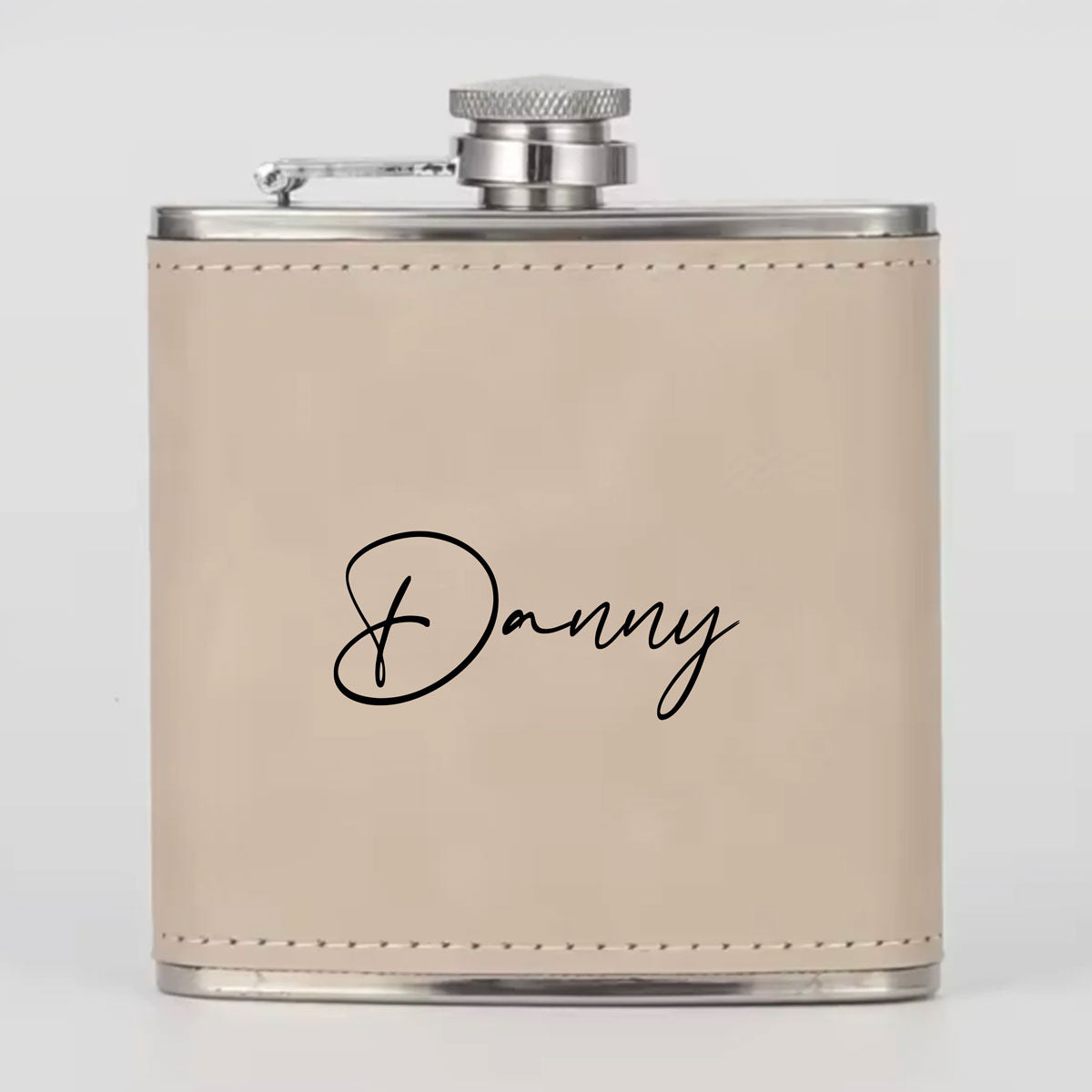 Personalised Leather Hip Flask – 180ml