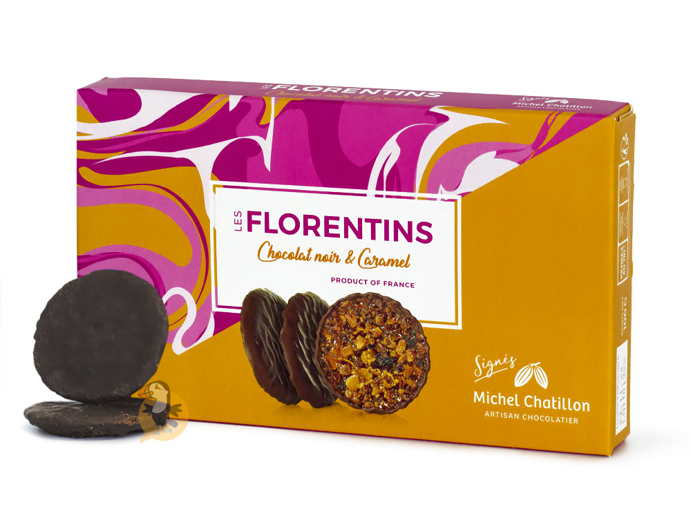 Les Florentins – Chocolat Noir & Caramel 100g