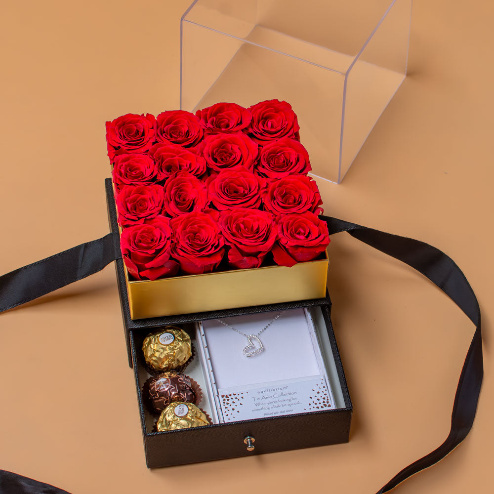Timeless Love ForeverRoses™️ & Necklace