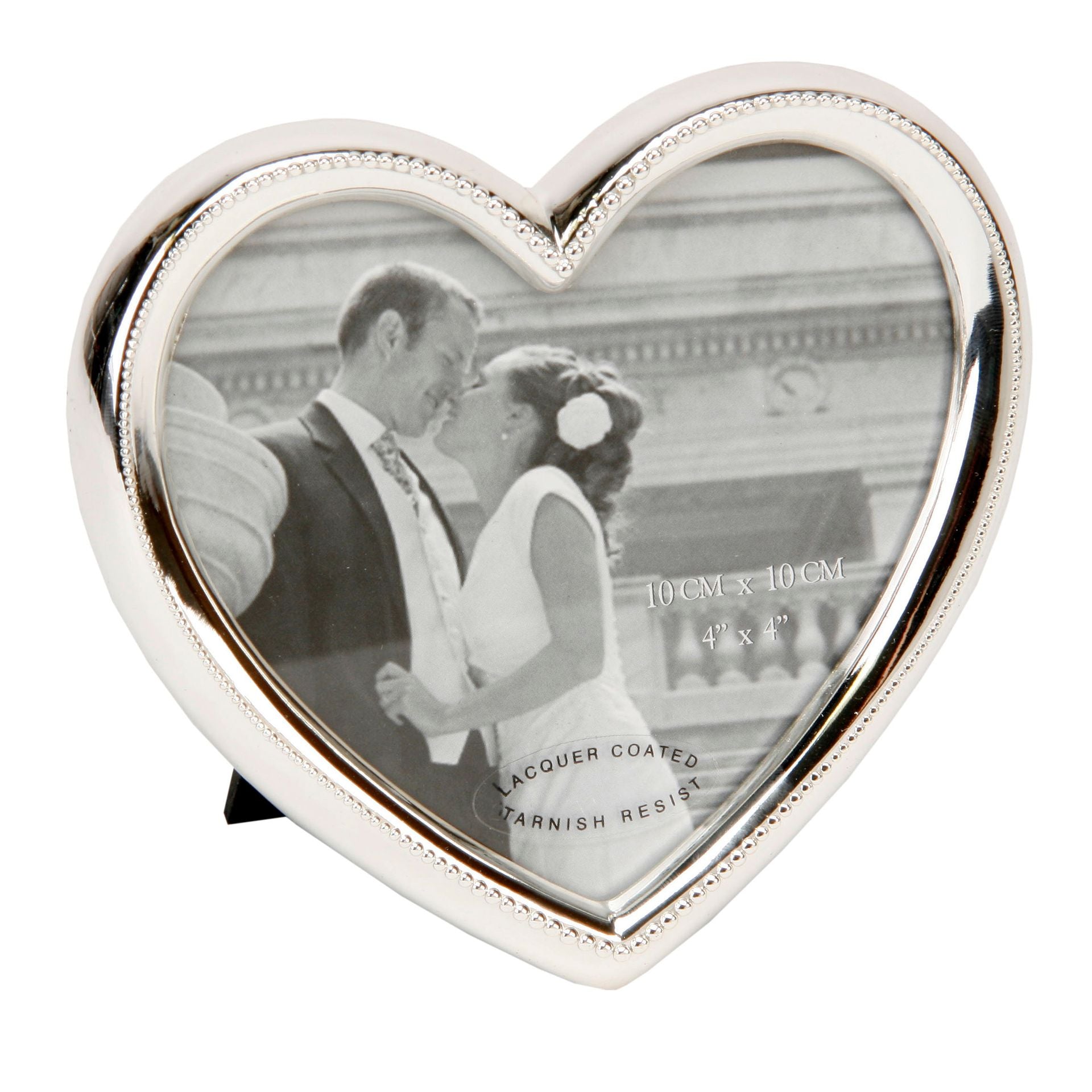 Silver-Plated Heart Photo Frame – 4x4" | Impressions by Juliana