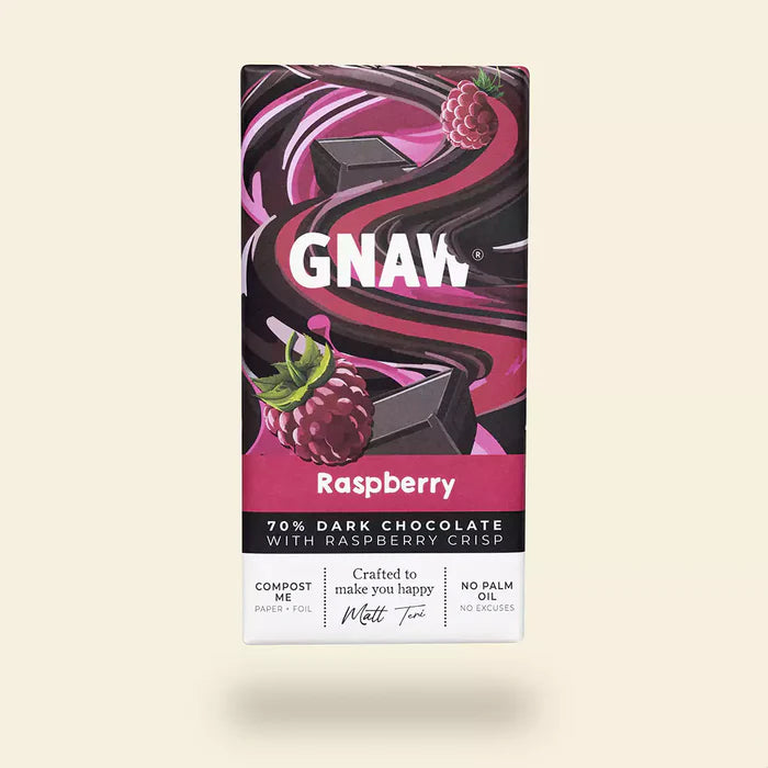 Gnaw  70% Dark Raspberry Chocolate