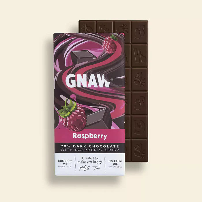 Gnaw  70% Dark Raspberry Chocolate