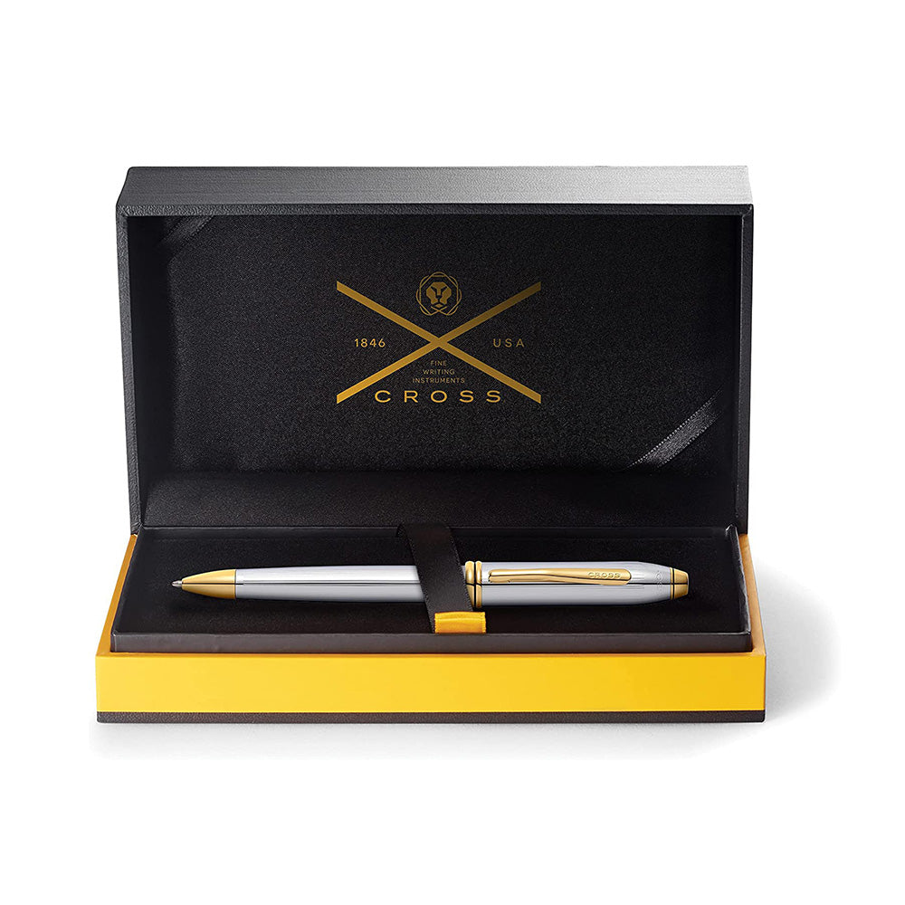 Cross Coventry® Polished Chrome & Gold Ballpoint Pen