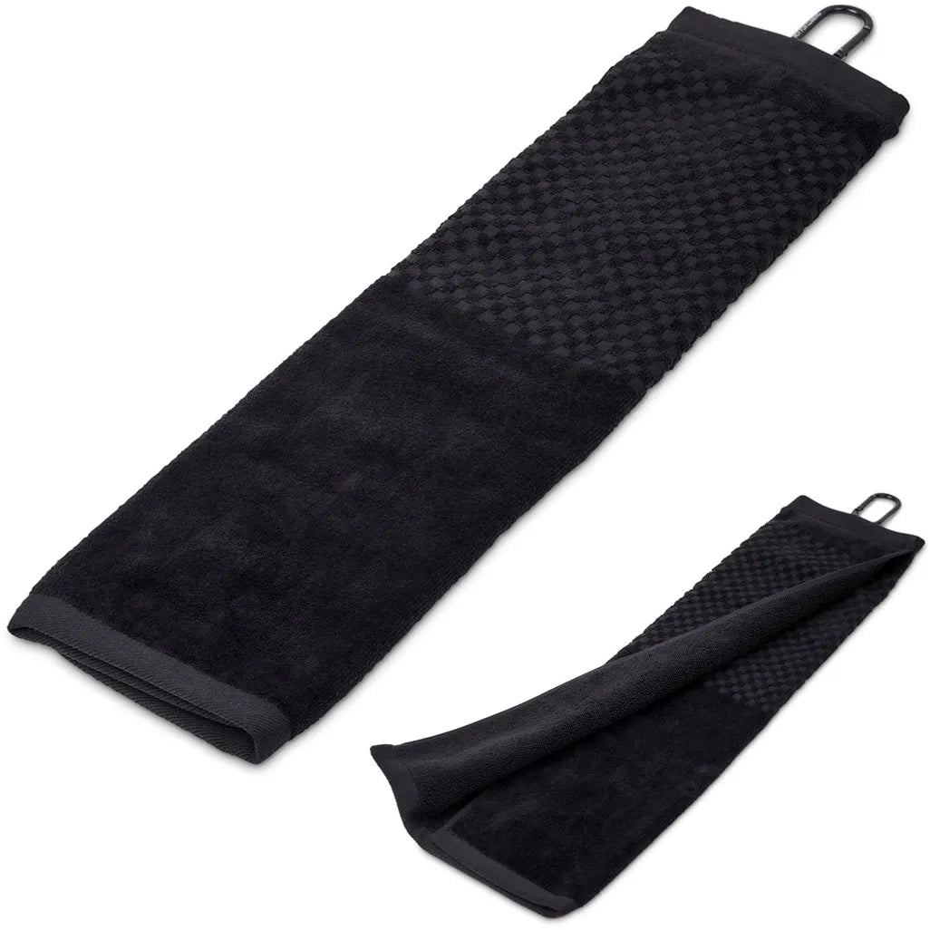 Alex Varga Arcadia Tri-Fold Golf Towel - Black