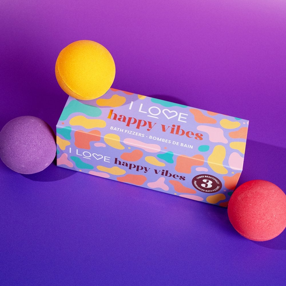 I LOVE Happy Vibes 3pc Fizzers