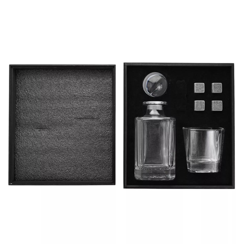 Harvey Makin Whisky Glass Decanter, Tumbler & Cooling Stones Set