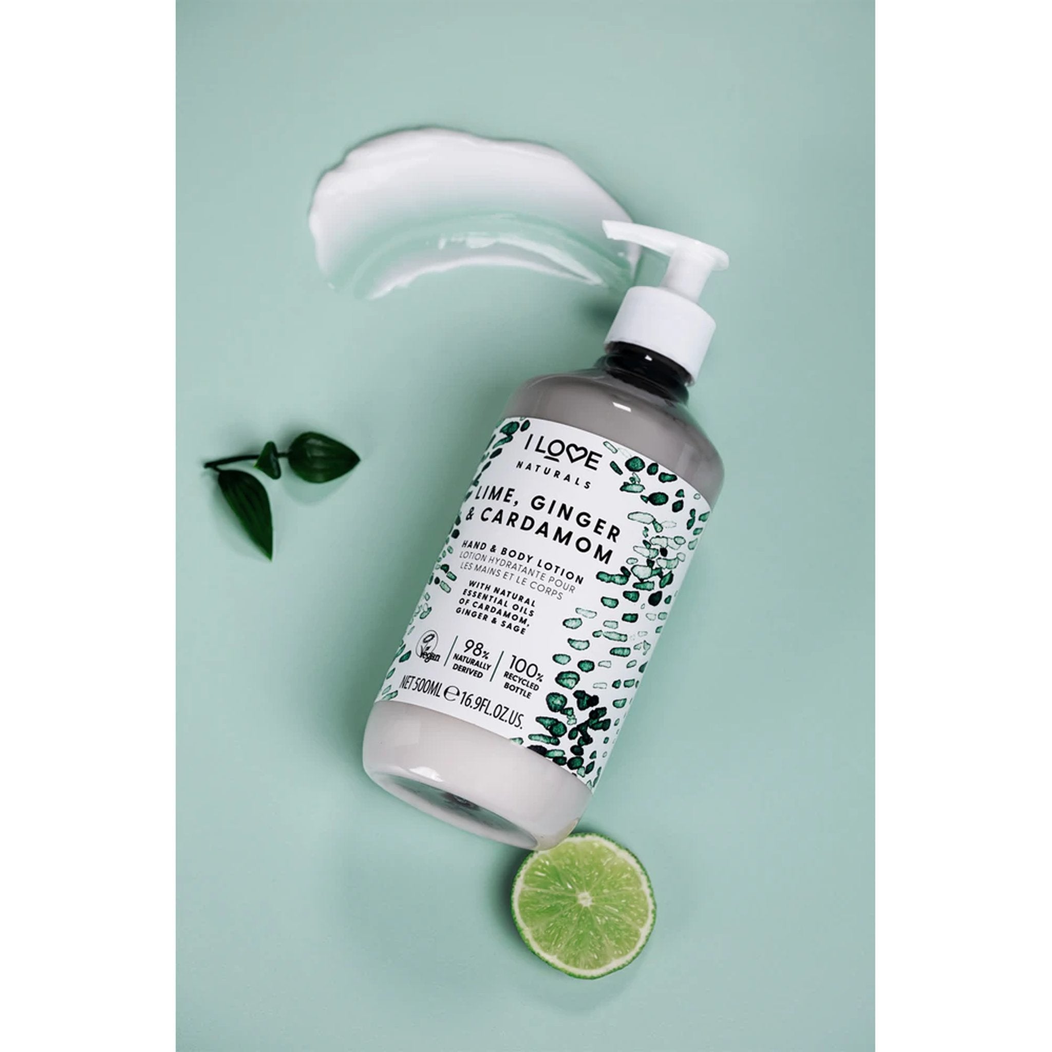 I LOVE Naturals Hand & Body Lotion – Lime, Ginger & Cardamom