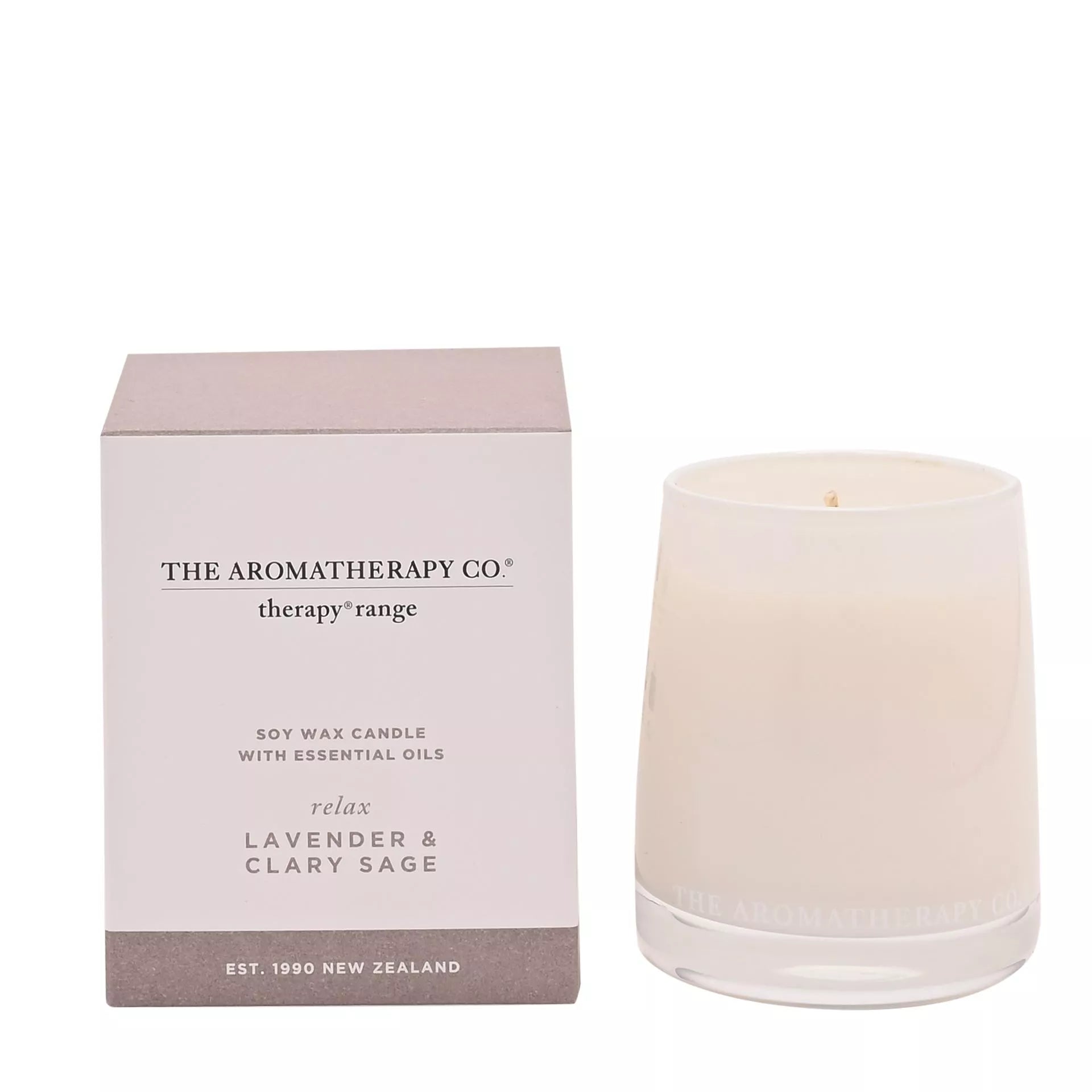 80g Relax Therapy Candle – Lavender & Clary Sage