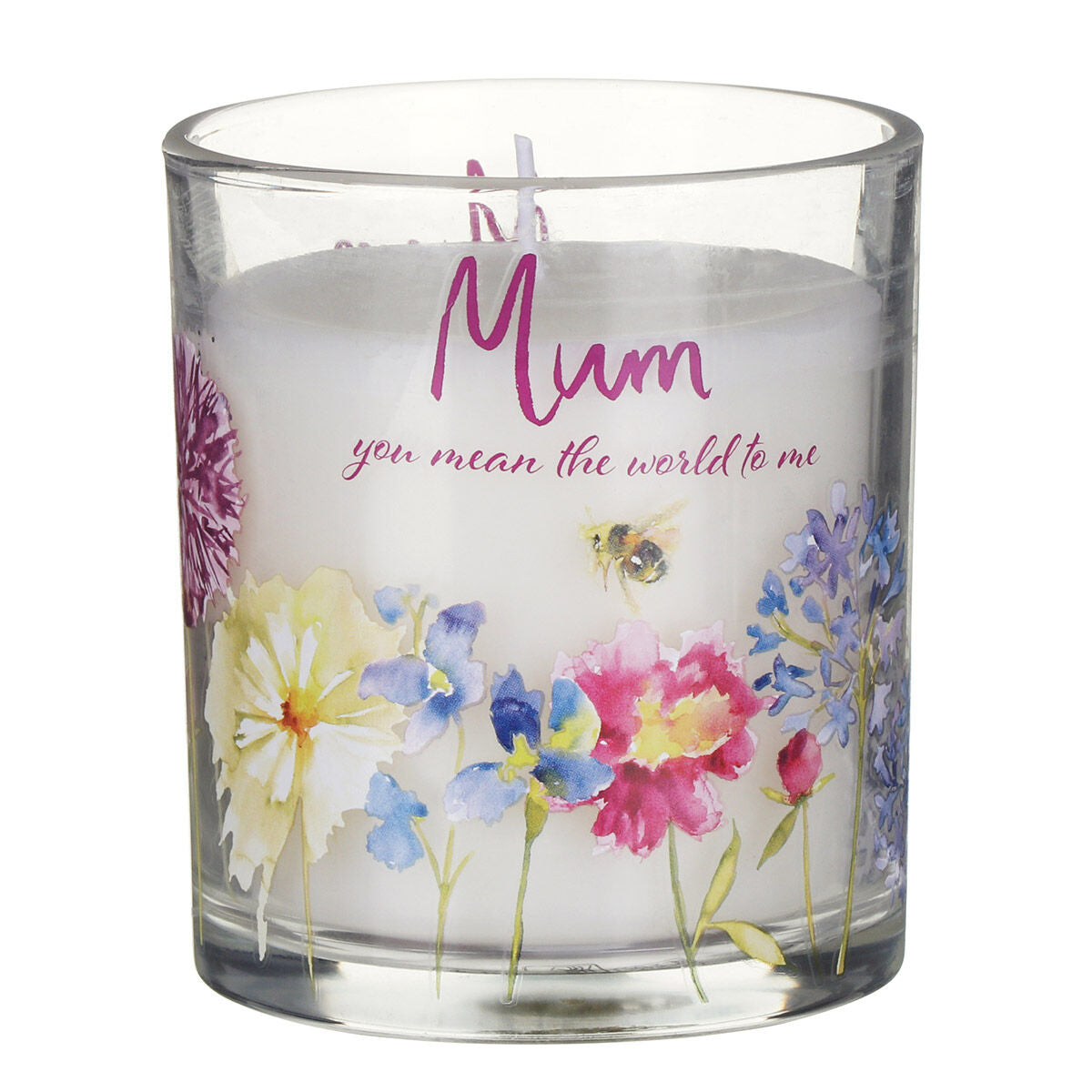 Mum's Floral Candle