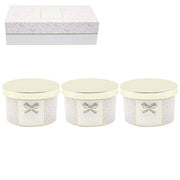 Hearts Design Candle Set of 3