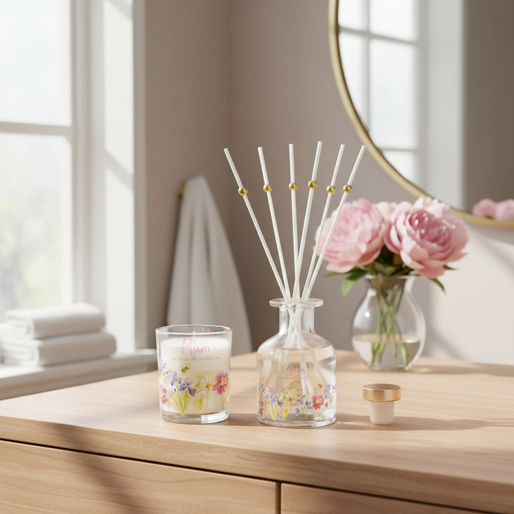 Mother's Floral Diffuser & Candle Set