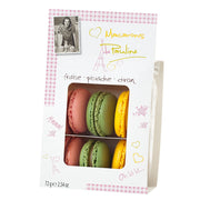 Macaron Trio Gift Box – Strawberry, Pistachio & Lemon (6 pcs)