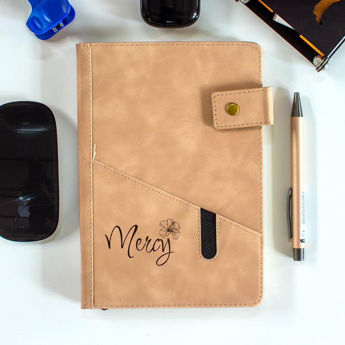 Personalised Vardin PU Leather A5 Notebooks