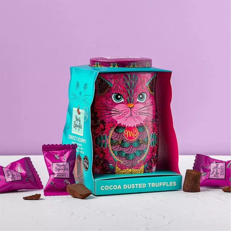 Monty Bojangles Cat Kit-Tins – Assorted Chocolatey Truffles 36 g