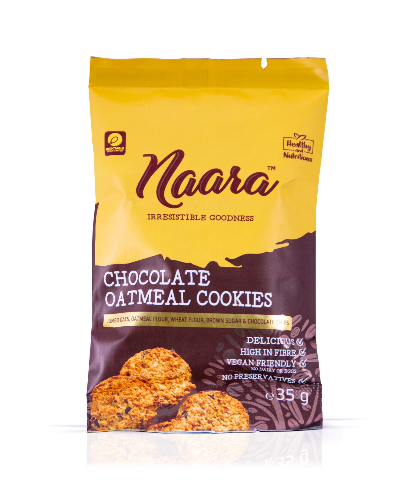 Naara Chocolate Oatmeal Cookies 35g