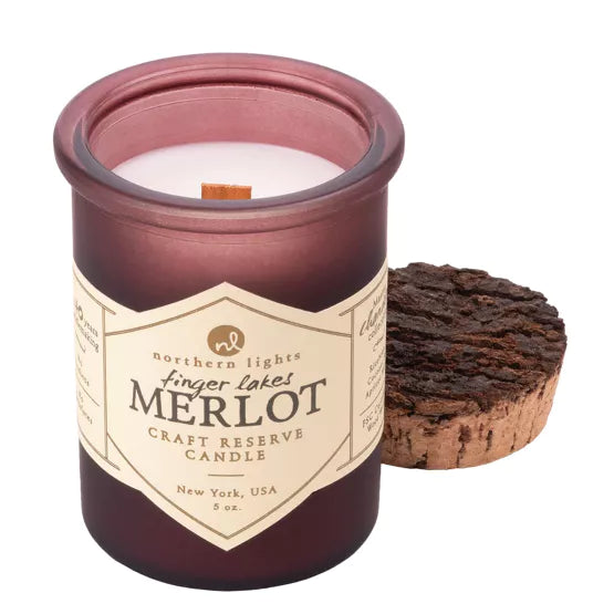 Northern Lights 5oz Candle Woodwick Spirit Jar - Merlot