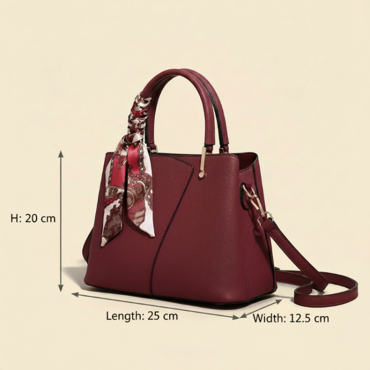 Nova PU Leather Shoulder Bag – (25 × 20 × 12.5 cm) Women’s Fashion Handbag