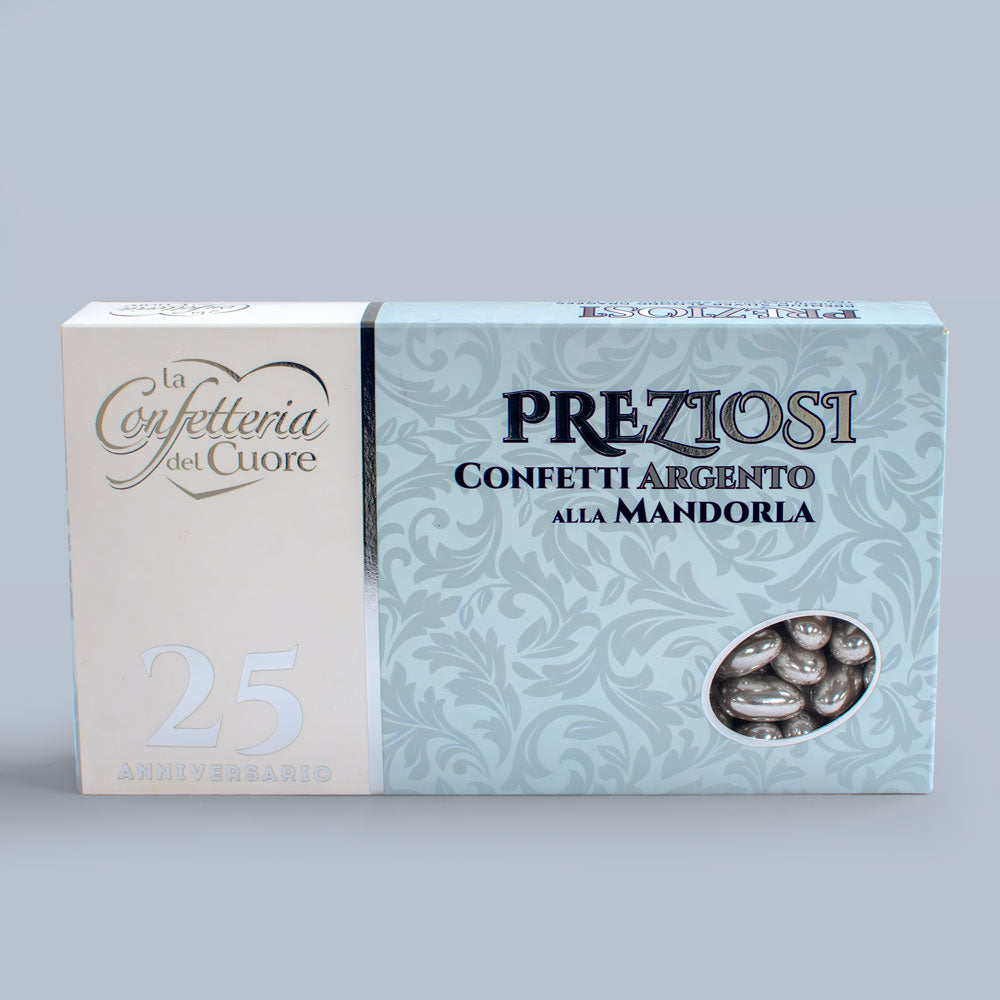 La Confetteria Del Cuore Silver Sugar Coated Almonds 1kg