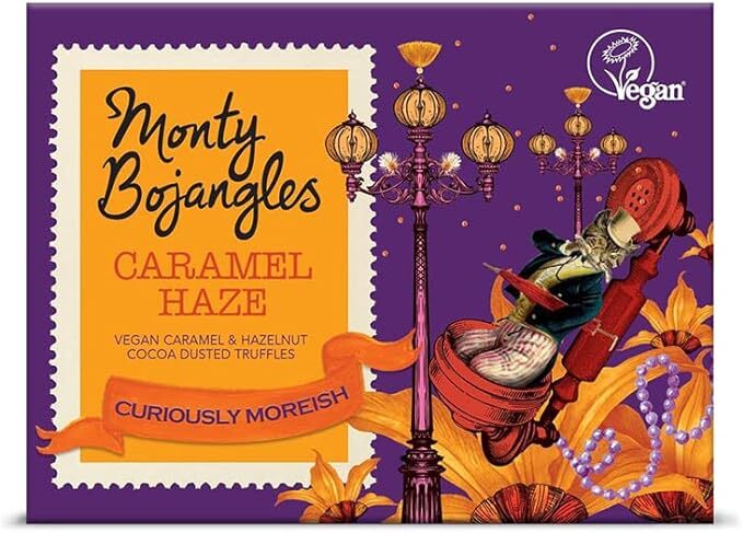 Caramel Haze gift box of Vegan Friendly caramel truffles 100g