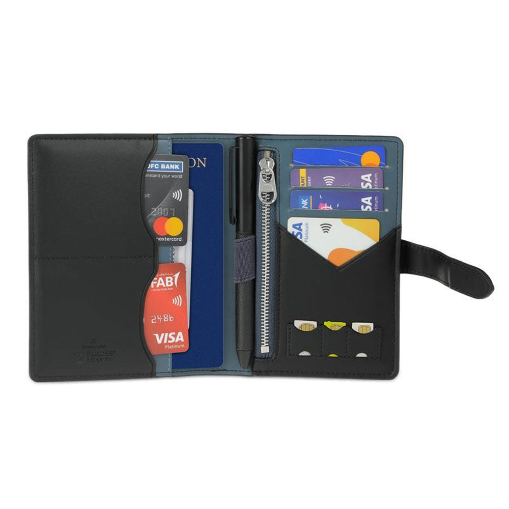 SKROSS Travel - Ambassador Passport Wallet - Black