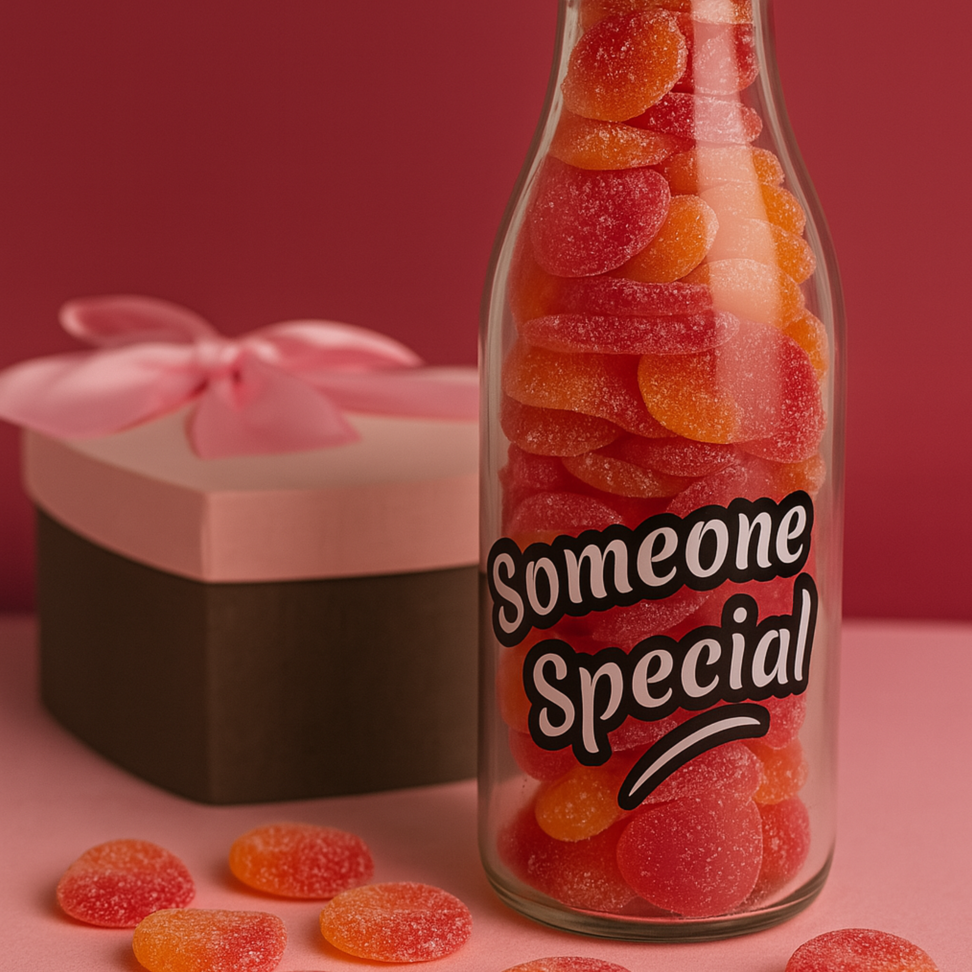 Special Message Gummy Treats in a Bottle