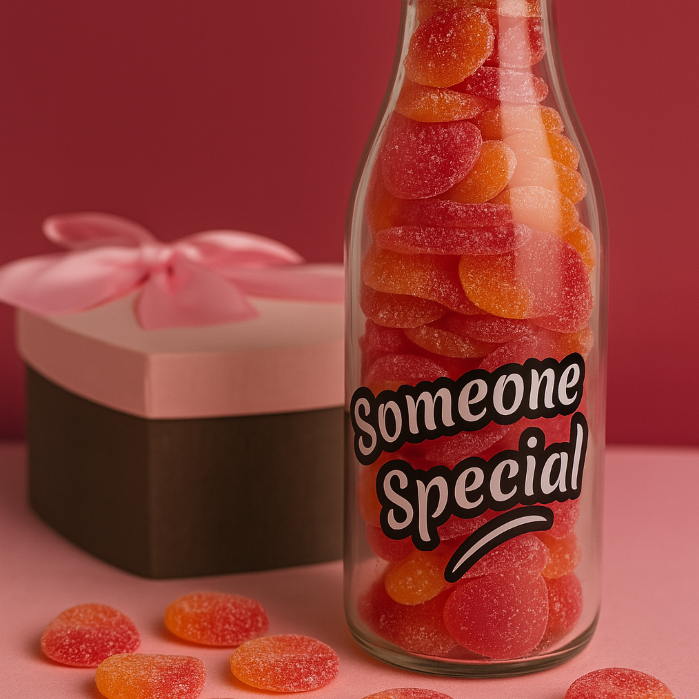 Special Message Gummy Treats in a Bottle