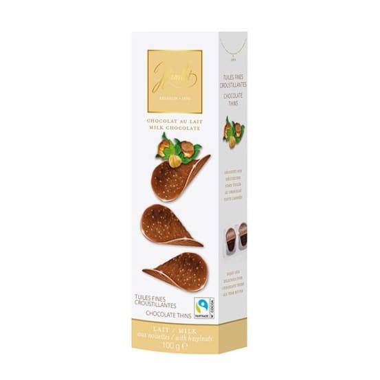 Hamlet Milk Hazelnut Chocolate Thins 100gm