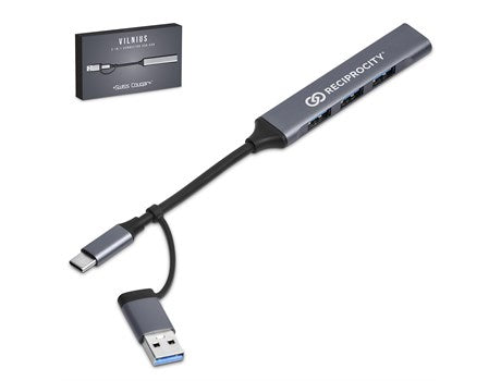 Swiss Cougar Vilnius 2-In-1 Connector USB Hub