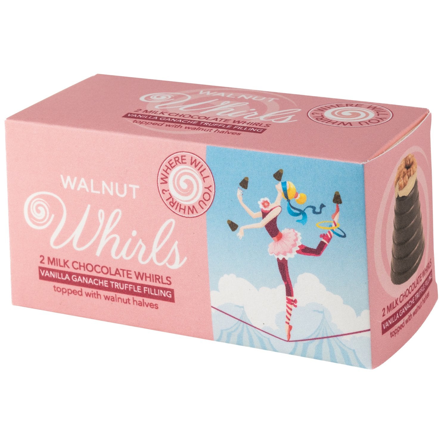 Walnut Whirls Milk Vanilla Ganache Chocolate