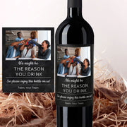 Personalised Gratitude in a Bottle Red Wine 750ml