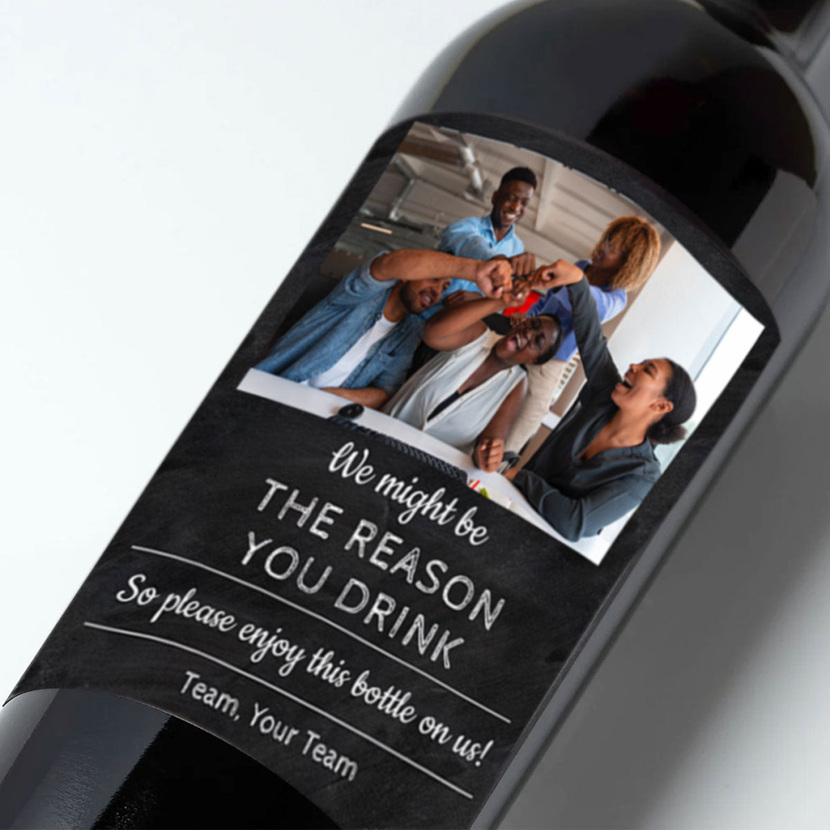 Personalised Gratitude in a Bottle Red Wine 750ml
